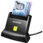 Cititor electronic AXAGON carti de identitate Smart Card FlatReader CRE-SM4N, USB 2.0